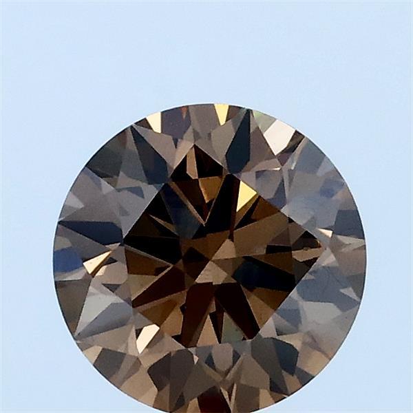 1.02ct Round FANCY BROWN VS2 Lab Created Diamond