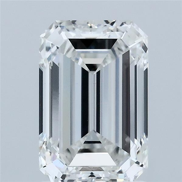 2.06ct Emerald F VVS2 Lab Created Diamond