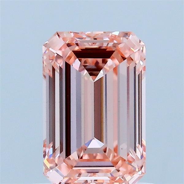 1.07ct Emerald FANCY INTENSE PINK VS1 Lab Created Diamond
