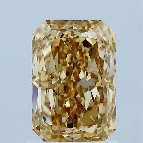 1.56ct Radiant FANCY INTENSE YELLOW VS1 Lab Created Diamond