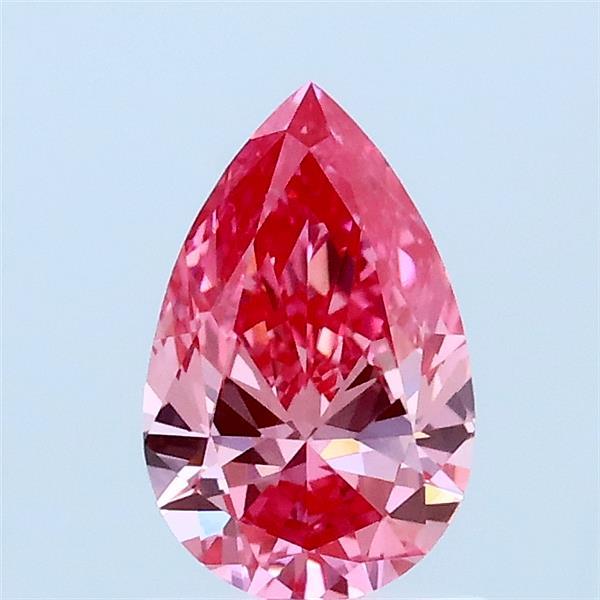0.73ct Pear FANCY VIVID PINK VVS1 Lab Created Diamond