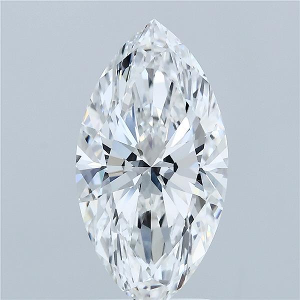 2.6ct Marquise E VVS2 Lab Created Diamond