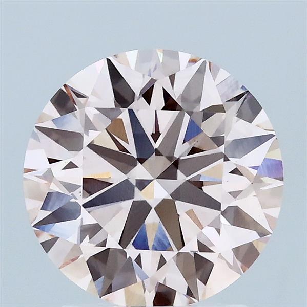2.1ct Round FANCY INTENSE PINK VS1 Lab Created Diamond