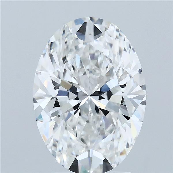 3.06ct Oval F VVS2 Lab Created Diamond