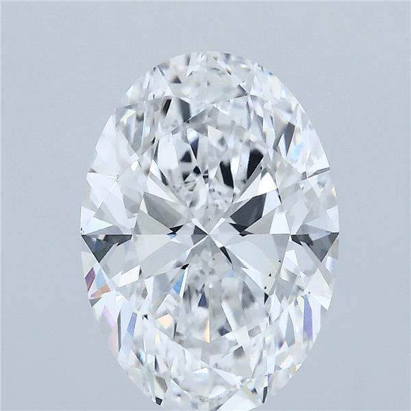 3ct Oval D VS1 Lab Created Diamond