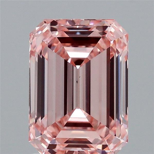 2.06ct Emerald FANCY INTENSE PINK VS1 Lab Created Diamond