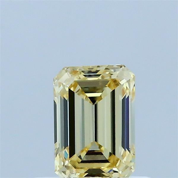 0.56ct Emerald FANCY YELLOW VVS2 Lab Created Diamond
