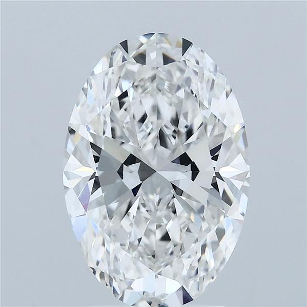 3ct Oval F VVS2 Lab Created Diamond