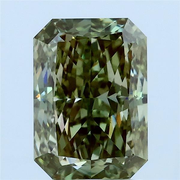 2ct Radiant FANCY INTENSE GREEN VS1 Lab Created Diamond