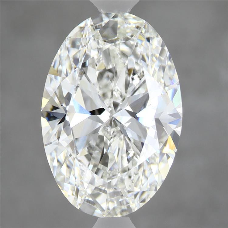 3.76ct Oval F VVS2 Lab Created Diamond