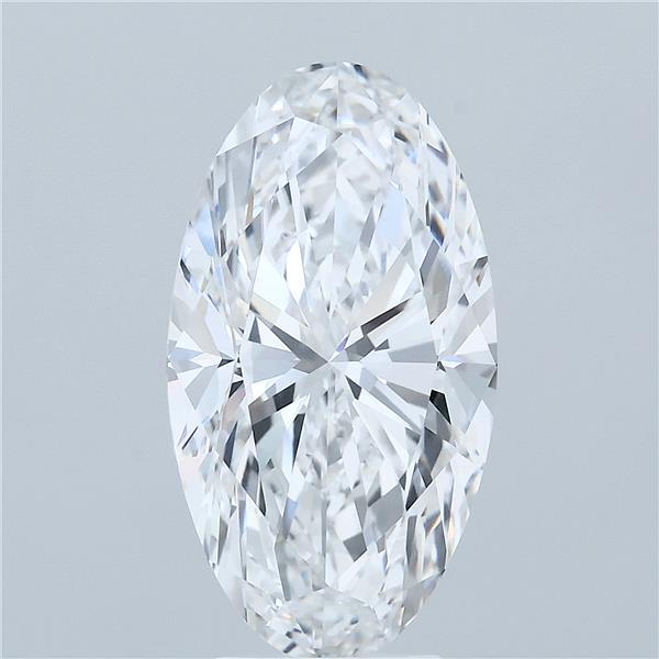 5ct Oval D VVS2 Lab Created Diamond