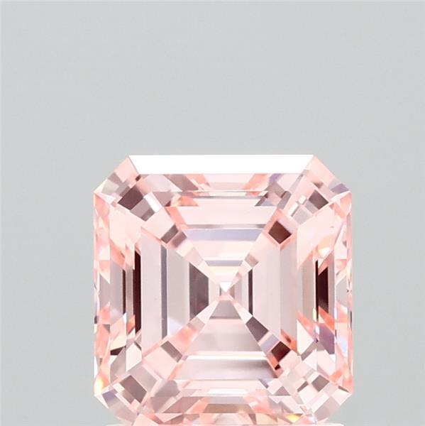 1.43ct Emerald FANCY VIVID PINK VVS2 Lab Created Diamond