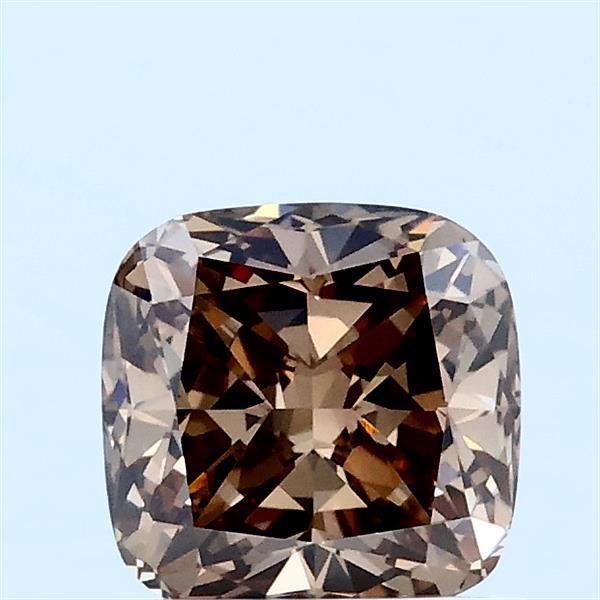1.09ct Cushion FANCY BROWN VVS1 Lab Created Diamond