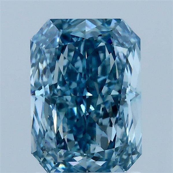 2.09ct Radiant FANCY VIVID BLUE VS2 Lab Created Diamond