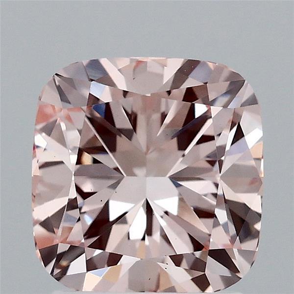 2ct Cushion FANCY PINK VS1 Lab Created Diamond