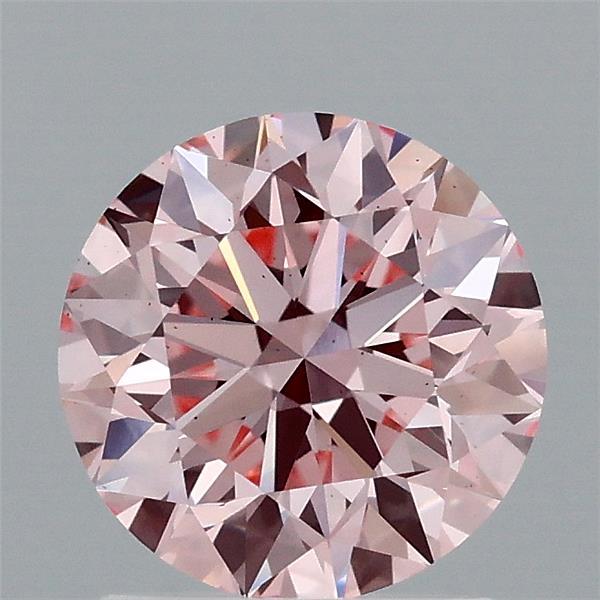 1.55ct Round FANCY VIVID PINK VS2 Lab Created Diamond