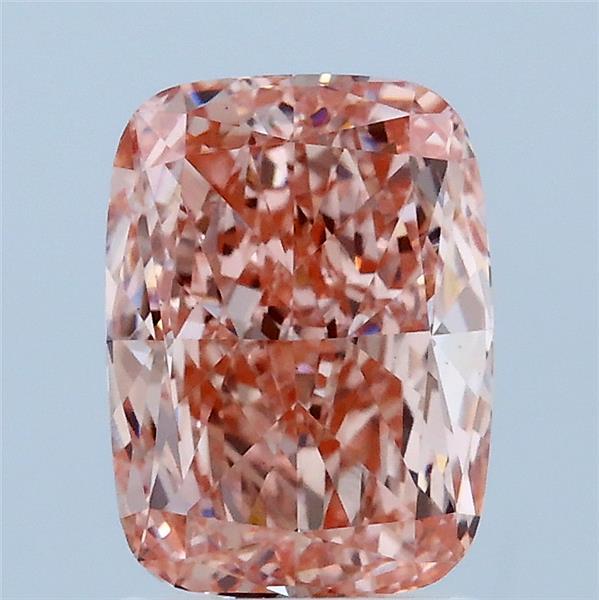 2.01ct Cushion FANCY VIVID PINK VS1 Lab Created Diamond