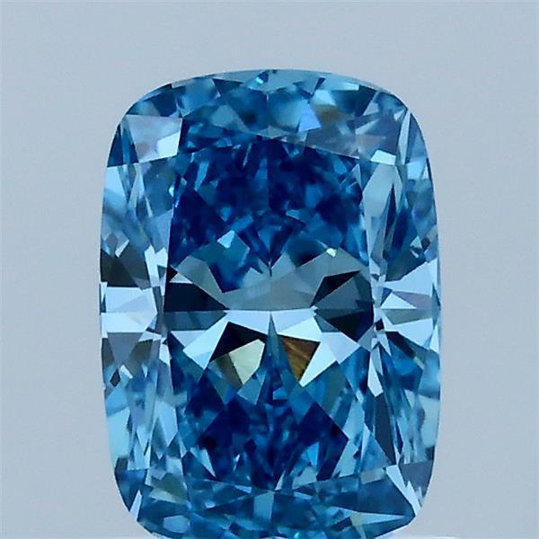 1.21ct Cushion FANCY VIVID BLUE VVS2 Lab Created Diamond