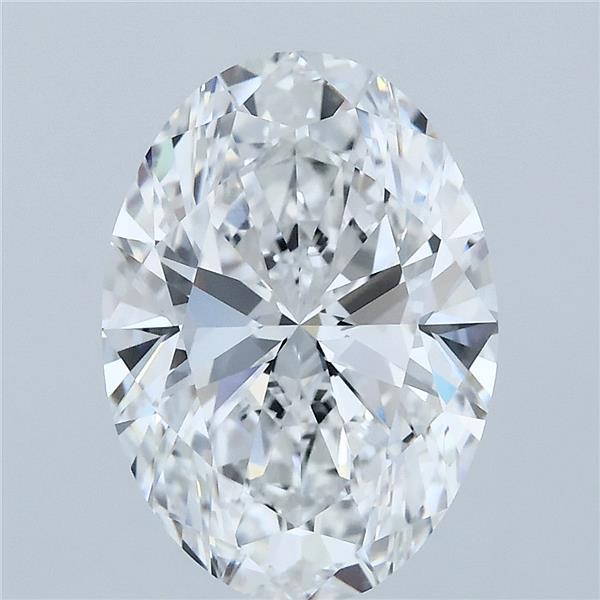 3.78ct Oval E VVS2 Lab Created Diamond