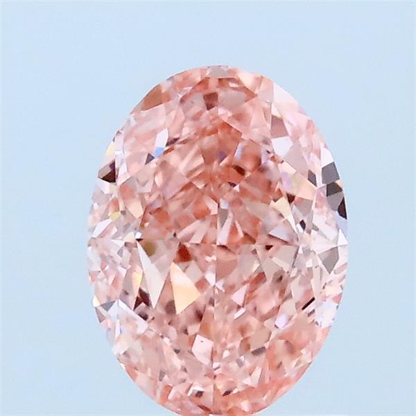 1.07ct Oval FANCY VIVID PINK VVS2 Lab Created Diamond