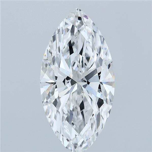 3.08ct Marquise D VVS2 Lab Created Diamond