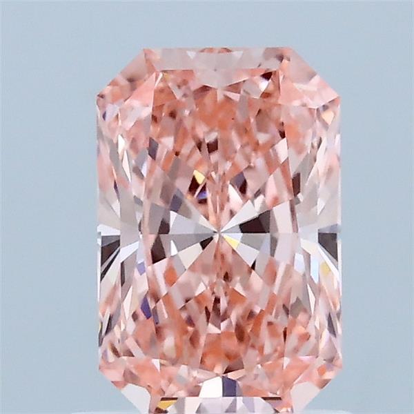1.06ct Radiant FANCY VIVID PINK VVS2 Lab Created Diamond