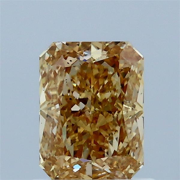 1.05ct Radiant FANCY INTENSE YELLOW VS2 Lab Created Diamond