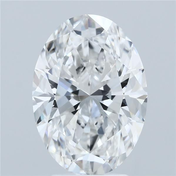 4.05ct Oval E VVS2 Lab Created Diamond