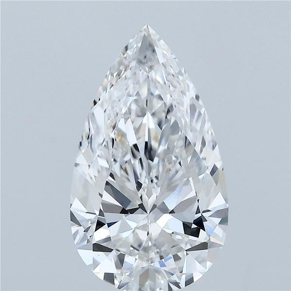 2.59ct Pear F VVS2 Lab Created Diamond