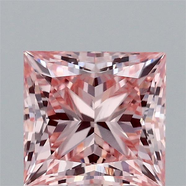2ct Princess FANCY INTENSE PINK VS1 Lab Created Diamond