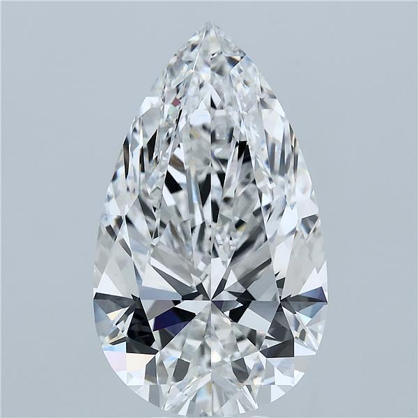 8.01ct Pear E VVS2 Lab Created Diamond