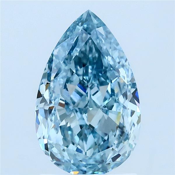 2.01ct Pear FANCY VIVID BLUE VS2 Lab Created Diamond