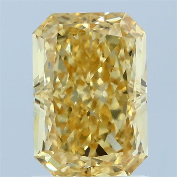 1.86ct Radiant FANCY INTENSE YELLOW VVS2 Lab Created Diamond