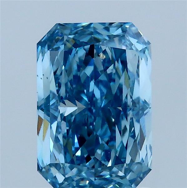 2.05ct Radiant FANCY VIVID BLUE VS1 Lab Created Diamond