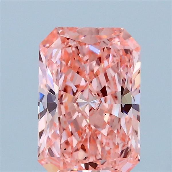 1.03ct Radiant FANCY VIVID PINK VS2 Lab Created Diamond