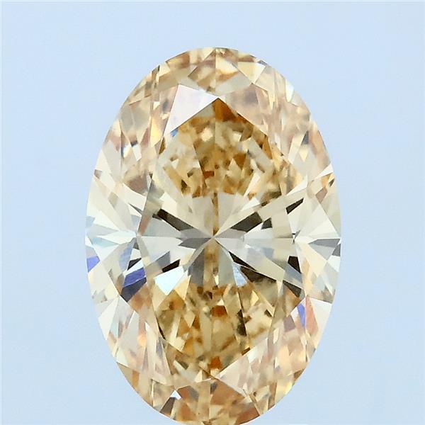 2.09ct Oval FANCY INTENSE YELLOW VVS2 Lab Created Diamond