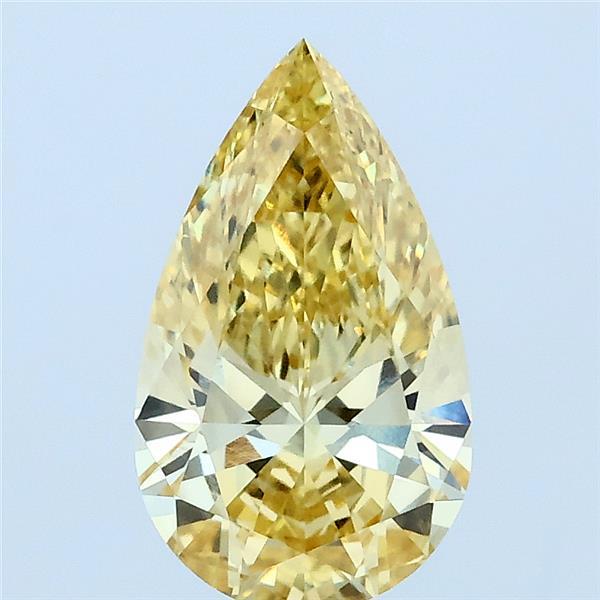 1.5ct Pear FANCY INTENSE YELLOW VS1 Lab Created Diamond