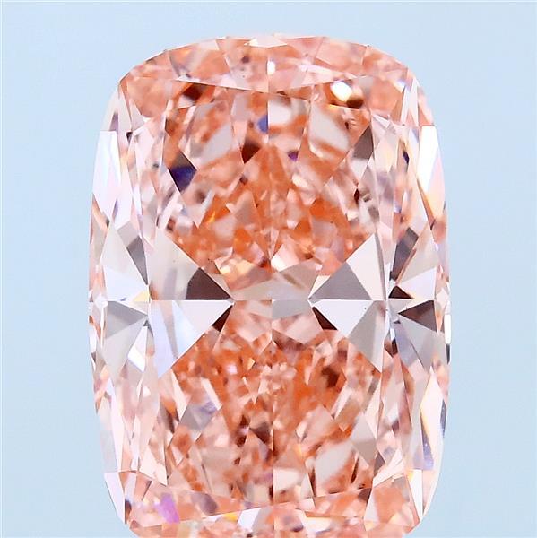 5.05ct Cushion FANCY VIVID PINK VS1 Lab Created Diamond
