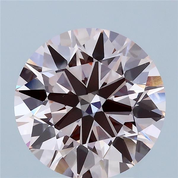 3.48ct Round FANCY INTENSE PINK VVS2 Lab Created Diamond