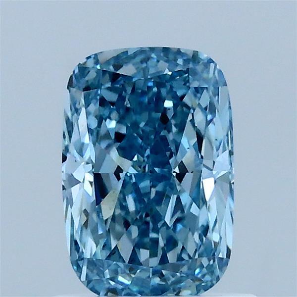 1.05ct Cushion FANCY VIVID BLUE VS2 Lab Created Diamond