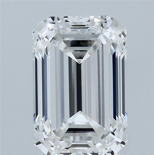 2.3ct Emerald D VVS2 Lab Created Diamond