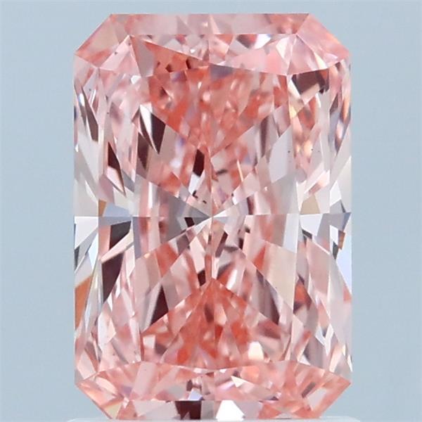 1.52ct Radiant FANCY VIVID PINK VS1 Lab Created Diamond
