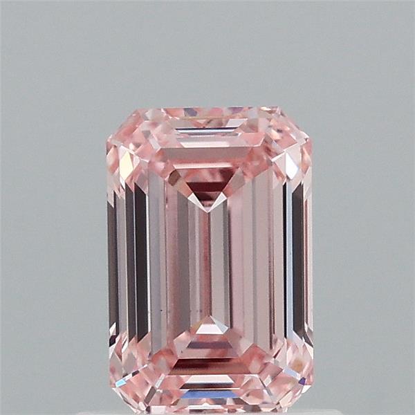 0.94ct Emerald FANCY INTENSE PINK VS1 Lab Created Diamond
