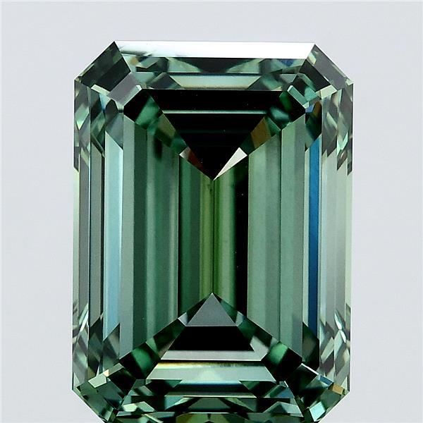 5.34ct Emerald FANCY VIVID GREEN VS1 Lab Created Diamond