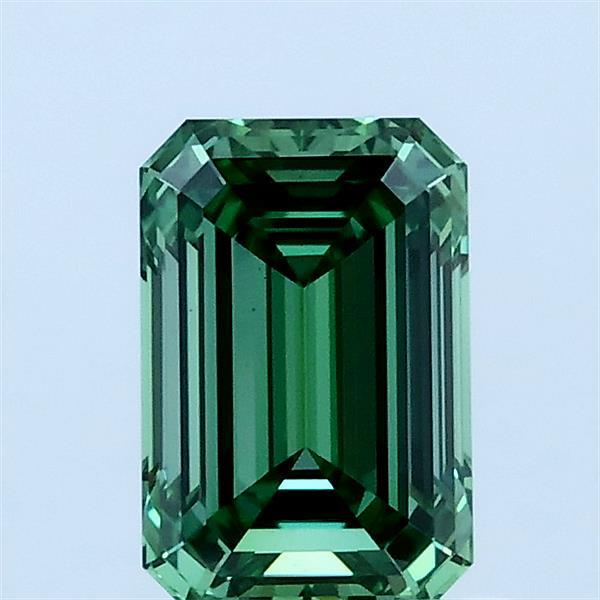 1.03ct Emerald FANCY VIVID GREEN VS1 Lab Created Diamond