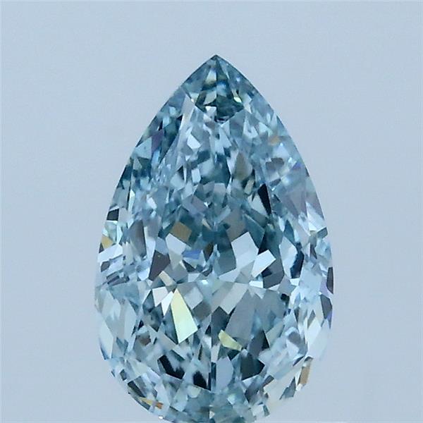 1.12ct Pear FANCY INTENSE BLUE VVS2 Lab Created Diamond
