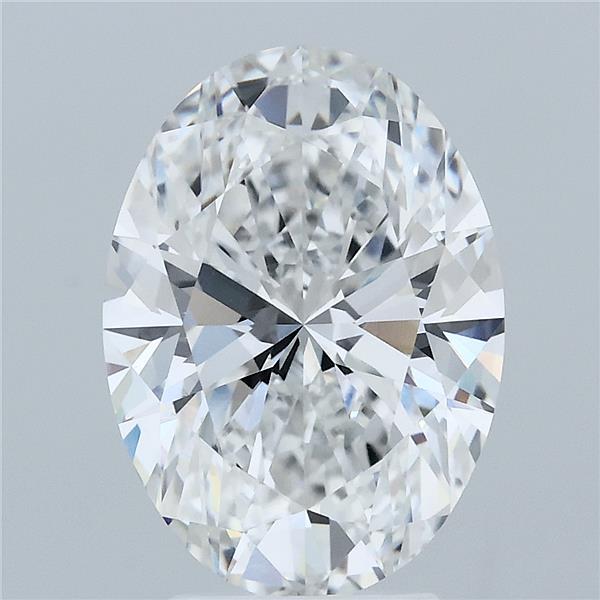 4ct Oval E VS1 Lab Created Diamond