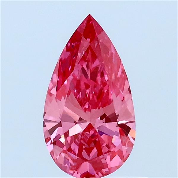0.57ct Pear FANCY VIVID PINK VVS2 Lab Created Diamond