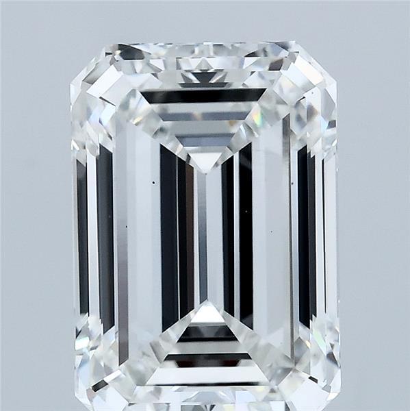 3.7ct Emerald F VS2 Lab Created Diamond