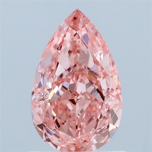 1.08ct Pear FANCY VIVID PINK VS1 Lab Created Diamond